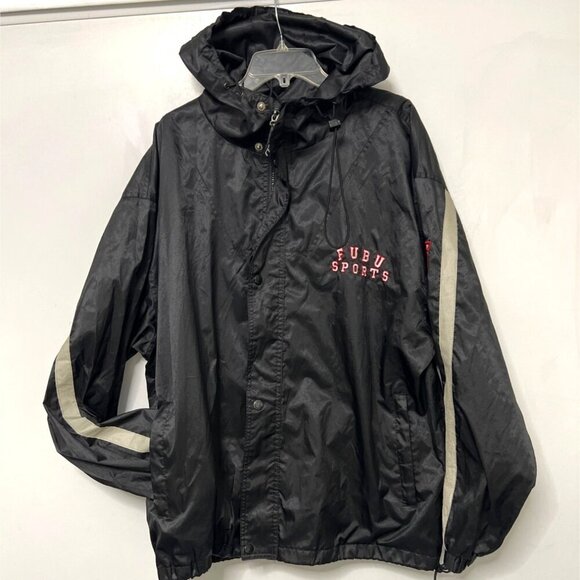 FUBU Vintage 00s Sport The Collection Windbreaker Jacket Men Size XXL - Picture 1 of 11